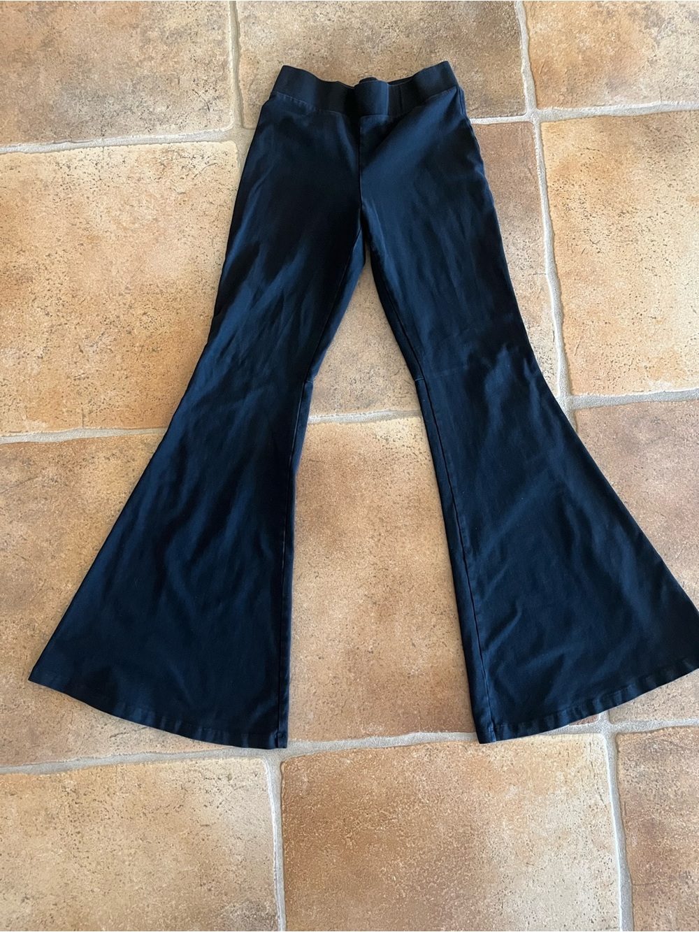 Black Hippie Flared Legging Size S